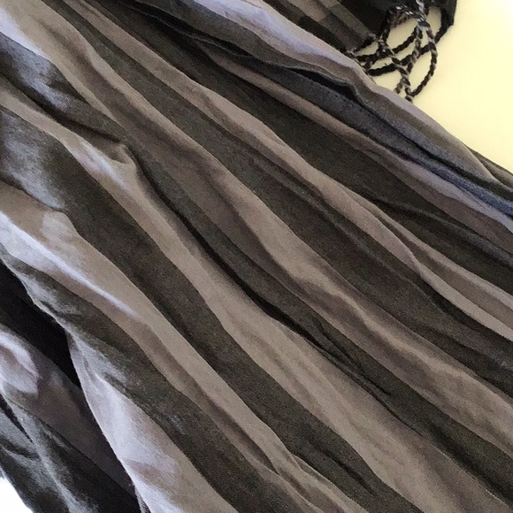 STRIPED AND CHECKED OVERSIZED SCARF - Picture 7 of 7